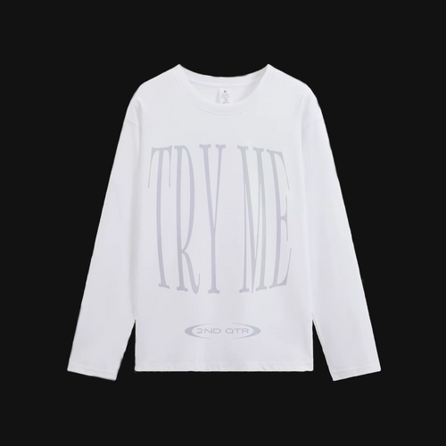 TRY ME (WHITE LONG SLEEVE)